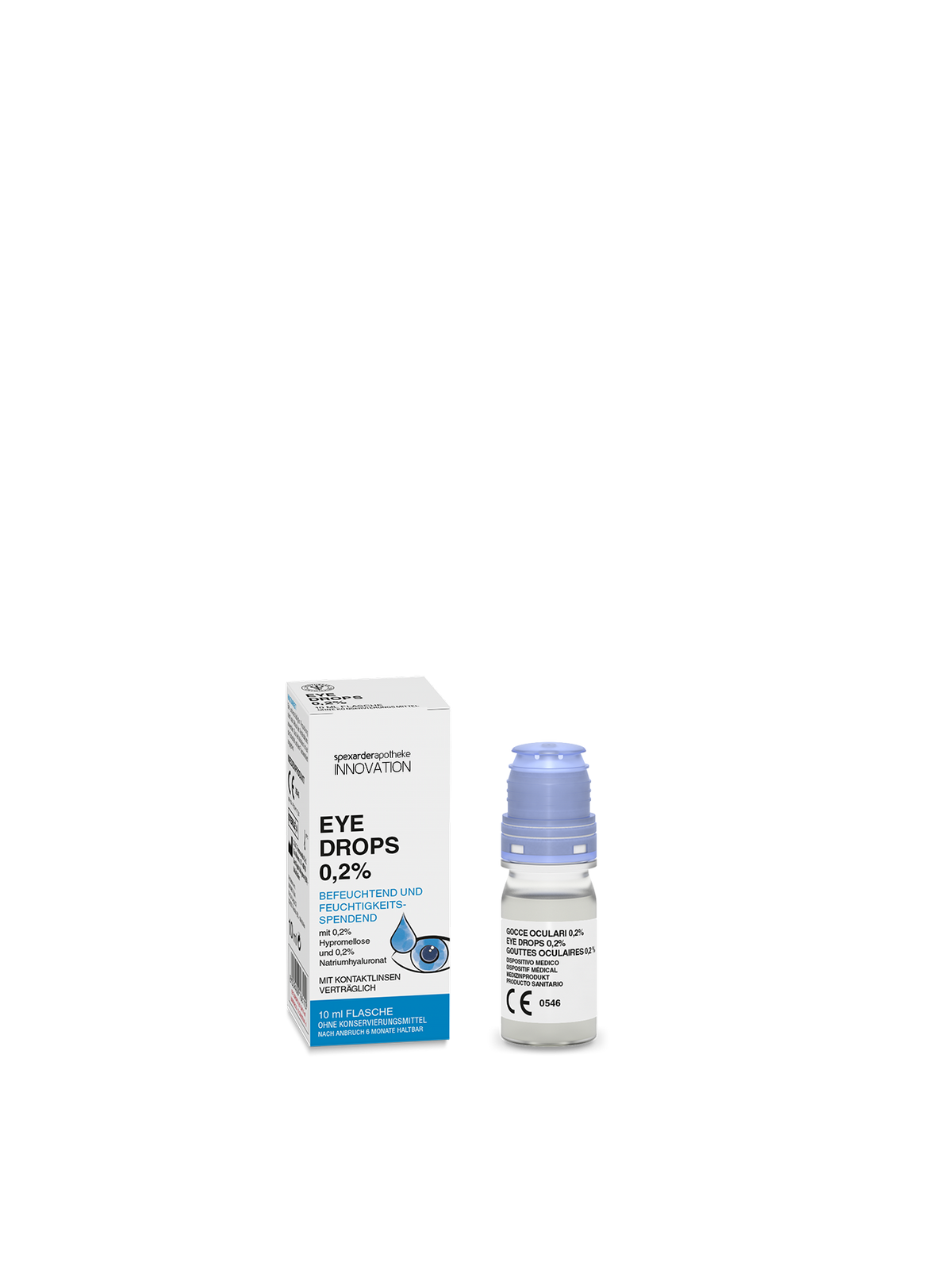 Eye Drops 0,2% 10 ml Flasche (Medizinprodukt CE)