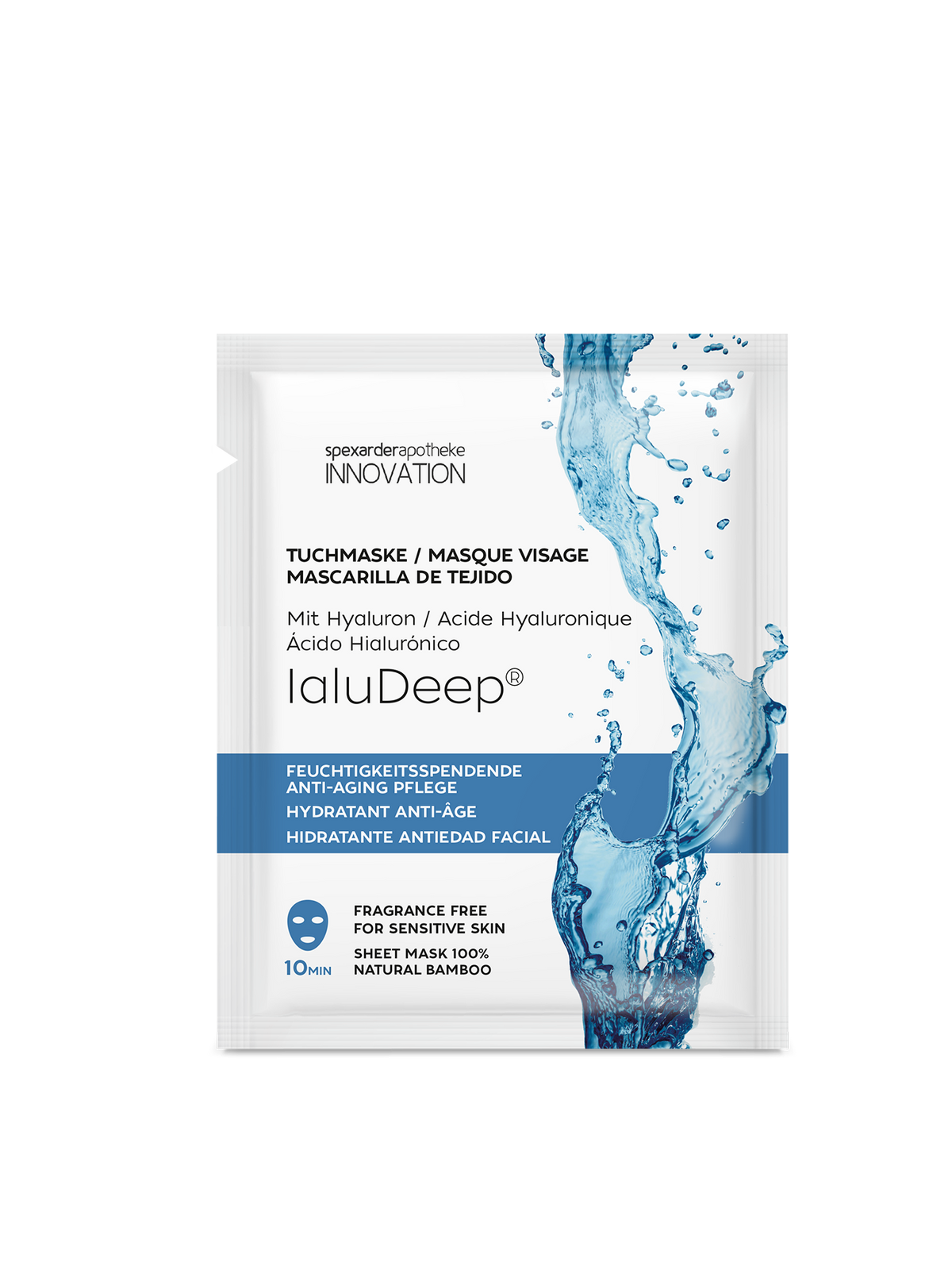 Feuchtigkeitsspendende Anti-aging Tuchmaske mit IALUDEEP® 15 ml