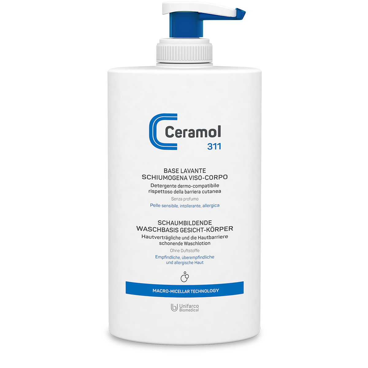 Ceramol 311 SCHAUMBILDENDE WASCHBASIS GESICHT-KÖRPER 400 ml