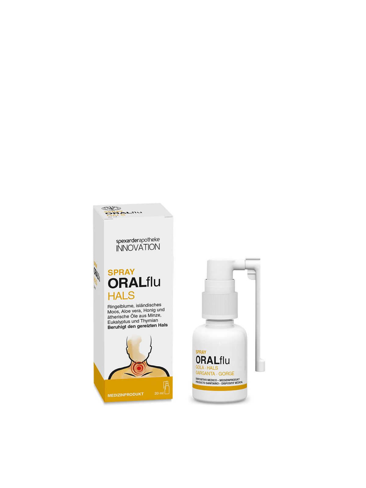 Spray Oralflu Hals 20 ml (Medizinprodukt CE)
