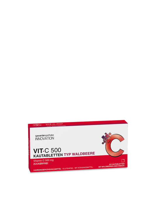 Vitamin C 500 Typ Waldbeere 20 Kautabletten
